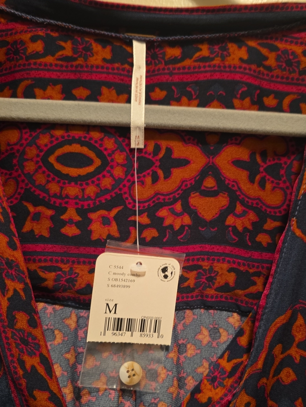 Free People Boho V-Neck Tunic Dress - Picture 3 of 5